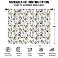 thumbnail image 2 of Blackout Kids Curtains,Beagle Dog and Footprints Childrens Insulated Curtains Set Of 2,Bedroom Essentials,Toddler Room Decor 52"x84"(132x213cm), 2 of 4