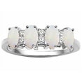 thumbnail image 2 of Tommaso Design� Genuine 4 Stone Opal Ring / Band, 2 of 9