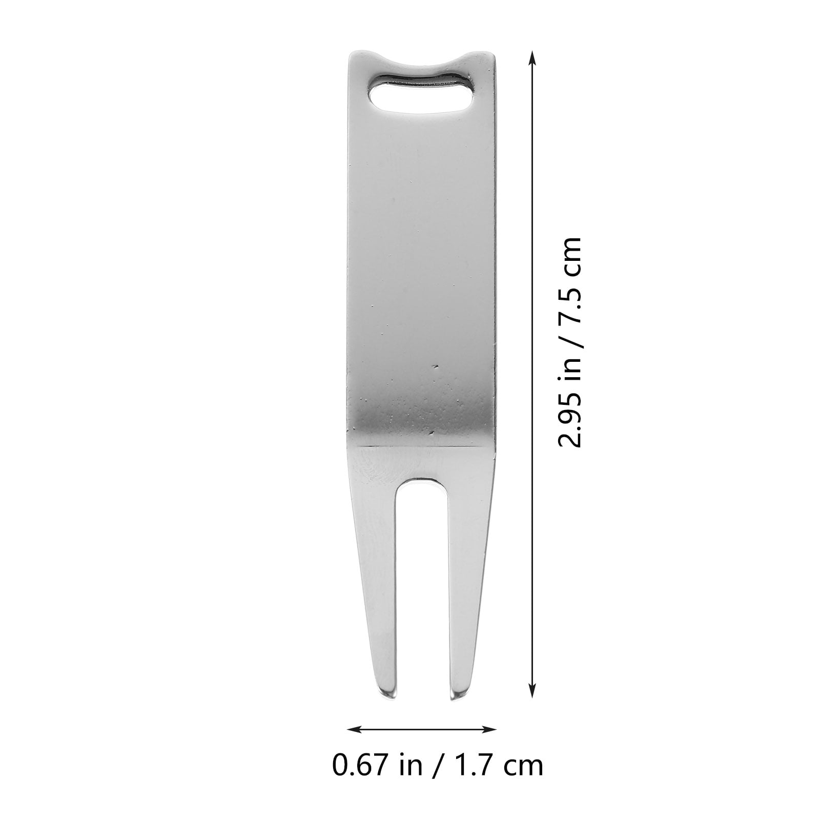 Tineasur 6Pcs Metal Golf Divot Repair Tools with Ball Marker Plated Silver Durable Portable Sports Accessories