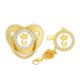 thumbnail image 1 of Corona 26 Letras Bebé Diamante-Studded Chupete De Silicona Dorado Juguete Mordedor De Gao Jiahui  unisex, 1 of 2