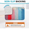 thumbnail image 3 of Bathroom Rug Mat Set of 2 Absorbent Machine Washable Non-Slip Bath Rugs Luxury Soft Microfiber Colorful Bath Mats for Bathroom Ki, 3 of 6