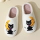 thumbnail image 4 of Pantuflas algodón cálidas con gato y Halloween para otoño e invierno pantuflas felpa para el (38-39) Adecuadas para 37-38 pies, 4 of 9