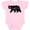 AD-Pink, variant on Inktastic California Black Bear Silhouette Boys or Girls Baby Bodysuit