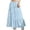 Light Blue, variant on Wdgfv Maxi Skirts for Women Ruffle Hem A Line Long Skirts Elastic Waist Elegant Tiered Layer Boho Long Dress