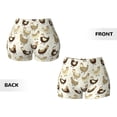 thumbnail image 5 of Picia Funny Chicken Printed Workout Shorts for Women Seamless Scrunch Butt Lifting High Waisted Yoga Gym Booty Running Moisture-wicking Short Pants-Medium, 5 of 9