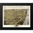 thumbnail image 2 of Ruger 14x12 Black Modern Framed Museum Art Print Titled - Michigan City Indiana - Ruger 1869, 2 of 5