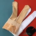 thumbnail image 2 of Collants d'Exercice d'Hiver Épais Doublés de Polaire pour Enfants et Femmes en Blanc, 2 of 6