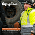 thumbnail image 2 of RefrigiWear Midweight Dot Grip Gloves - Insulated Knit Work Gloves with PVC Grip, Sold by the Dozen, 2 of 6