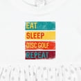 thumbnail image 4 of Inktastic Disc Golfer Eat Sleep Disc Golf Repeat Girls Baby Dress, 4 of 5