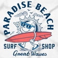 thumbnail image 2 of Paradise Beach Great Waves Surf Sun Crew Neck Short Sleeve Graphic Tee Brisco Brands L, 2 of 5