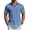 Captain Blue, variant on Mens Casual Shirts Short Sleeve Untucked Casual Dress Shirts