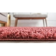thumbnail image 5 of Unique Loom Davos Shag Collection Area Rug - Solid (2' 7" x 13' 1" Runner Poppy), 5 of 7