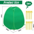thumbnail image 4 of 2 Pack Plant Covers Freeze Protection, 28x28x33 Winter Shrub Frost Covers for Outdoor Plants, Warm Plant Protectors Tent for Protecting Fruit Tree Potted Plants and Shrub from Freezing Animals Eating, 4 of 7