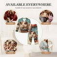 thumbnail image 7 of Fotbe Hot Air Balloon Guinea Pig Pattern Long Sleeve Pajama Set for Women,Sleepwear Set,2-piece Loungewear Set,Soft PJs Comfy Nightwear with Pockets -Medium, 7 of 7