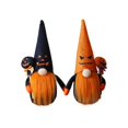 thumbnail image 2 of 2pcs Halloween Plush Gnome Home Kitchen Decoration Lovely Handmade Holiday Gift Party Supplies (Black Hat + Orange Hat), 2 of 5