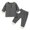 Grey, variant on IROINID Discount Baby Boy Girl Pants Newborn Solid Color Long Sleeve Suit Trousers French Rib Suit,Green