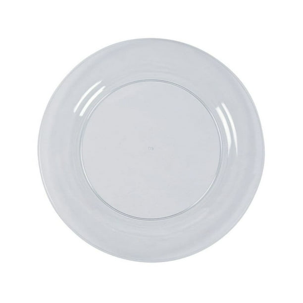 Premium Plastic Clear Dinner Plates 25Pc Party Supplies 25 Pieces