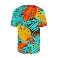 thumbnail image 4 of Favoffer Women's Printed Shirt Loose Tunic Short Sleeve Button Casual Daily Spring Summer Blouse, 4 of 5