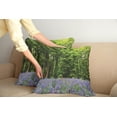 thumbnail image 2 of Ambesonne Floral Throw Pillow Cover 2 Pack, Bluebell Flowers Forest, 16", Purple Green, 2 of 5