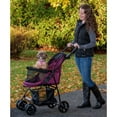 thumbnail image 4 of Pet Gear PG8030NZBB Happy Trails Lite NO ZIP Wheeled Pet Stroller, Boysenberry, 4 of 4
