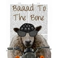 thumbnail image 3 of Fab Funky 12x14 Black Modern Framed Museum Art Print Titled - Baaad To the Bone, 3 of 5