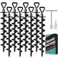 thumbnail image 1 of Anclas de Tierra con Tornillo para Trampolín, Tienda de Campaña, etc., 1 of 7