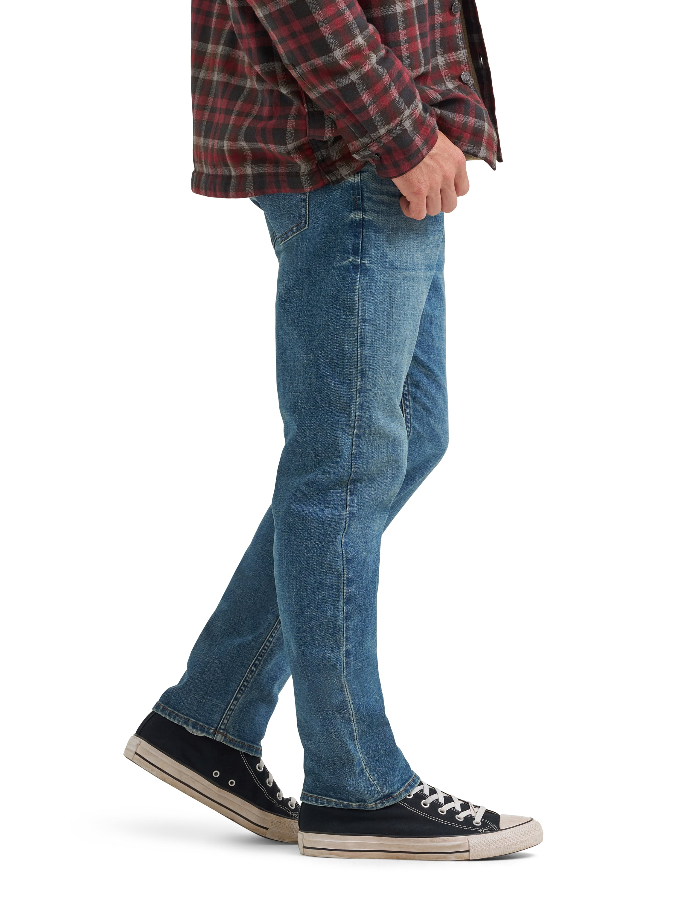 Wrangler® Men's All Day Flex Taper Fit Denim Jeans with Performance Waistband