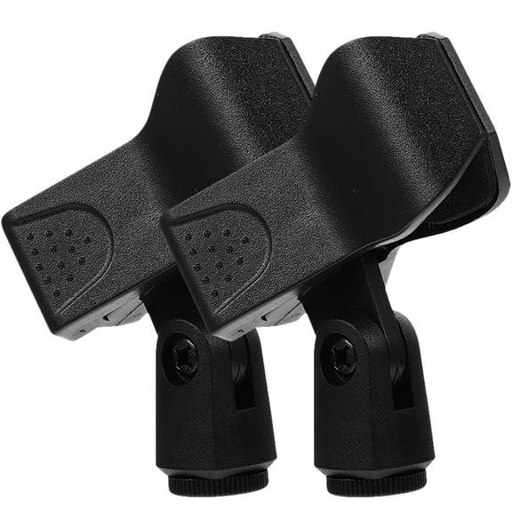2 Pack Dynamic Microphone Clip Microphone Fixture Microphone Bracket 8X7.6CM