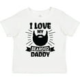 thumbnail image 3 of Inktastic I Love My Bearded Daddy with Beard Silhouette Boys or Girls Toddler T-Shirt, 3 of 5
