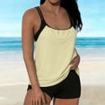 thumbnail image 2 of MOJOGO Loose Swimsuits for Women Tank Top & High Waist Boy Short Beach Bathing Suit Quick Dry Tankini S, 2 of 5