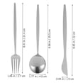 thumbnail image 4 of Miangastore 1 Set Stainless Steel Spoon Fork Tableware Steak Cutlery Home Dinnerware, 4 of 9