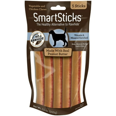 SmartSticks Rawhide-Free Dog Chew, Vegetable and Chicken Dog Chews, 5-Count