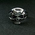 thumbnail image 2 of Hot Leathers JWR2103 Men's Punisher Skull Stainless Steel Ring 10, 2 of 4