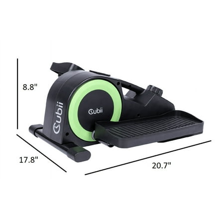Cubii - JR2 Compact Seated Under Desk Elliptical, Low Impact Exercise for Home or the Office - Green