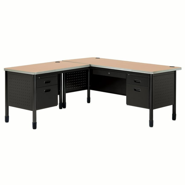 Ofm Core Collection Mesa Series Single Pedestal L Shaped Desk With