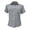 Grey, variant on vigerkar Button Up Shirt Women's Casual Work Short Sleeve Summer Collared Blouse (Black, M)