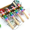 thumbnail image 2 of Wooden Colorful Rattles Rainbow Baby Early Education Educational Rattle Toy, 2 of 9