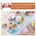 thumbnail image 2 of TEHAUX Graduation Season Tablecloth Decorative Plastic Red 1Set for Family Events, 2 of 3
