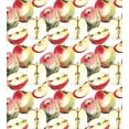 thumbnail image 3 of Apple Twin Size Duvet Cover Set, Halved and Quartered Organic McIntosh Apples Gourmet Food Healthy Life, Decorative 2 Piece Bedding Set with 1 Pillow Sham, Ivory Red Reseda Green, by Ambesonne, 3 of 3