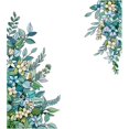 thumbnail image 1 of Pegatina de pared de plantas con hojas verdes en 3D, calcomanías de pared florales de hojas de vinilo de primera calidad, decoración de papel tapiz de hojas para colgar, compatible con sala de estar, Afortunado Sencillez, 1 of 5