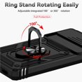 thumbnail image 5 of Estuche GANGXUN para Google Pixel 6A, soporte giratorio 360°, estilo mecánico y magnético, 5 of 5