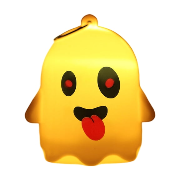 Halloween Decorations Cute Halloween Ghost LED Flameless Candle Night Light Resin Statue Spooky Tabletop Decor for Mantel Shelf Home Party - A