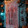 thumbnail image 6 of Lockways 2PCS Halloween Bloody Doorway Curtain 39"x65" Blood Splatter Door Curtain Halloween Party Decoration, 6 of 9