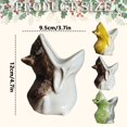 thumbnail image 3 of Cute Frog Shaped Succulent Planter Pot, Cute Animal Shaped Ceramic Flower Pot, Small Ceramic Cactus Flower Container, Funny Animal Shaped Indoor Air Plants Holder, 3 of 4