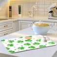 thumbnail image 6 of Patricks Day Clover Green (49) Dish Drying Mat for Kitchen Counter 18 x 24 Inches Rack Pads Microfiber Dry Dishes Drainer Mats Dish Drying Pad Tableware Countertops Decor, 6 of 8