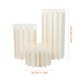 thumbnail image 2 of 1 juego de columna romana de papel plegable para bodas, guía de ruta con tapa acrílica (blanco), 2 of 7