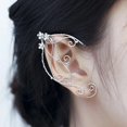 thumbnail image 2 of 1 Paire de Boucles d'Oreilles en Filigrane Féerique Manchettes d'Oreilles d'Elfe, 2 of 3