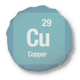 thumbnail image 1 of Cu Cuivre Checal Élément Science Ronde Jeter Oreiller Décoration Coussin, 1 of 3