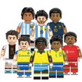 thumbnail image 2 of Pele Messi Mbappe Ronaldo Famoso Deporte De Fútbol Estrella Jugador Personas Mini Bloques De Construcción Niños Figura Juguetes, 2 of 4
