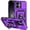 Purple, variant on For iPhone 17 Case Heavy Duty Military Grade Protection,Camera Lens Slide Protection & 360°Rotate Magnetic Car Mount Holder Kickstand Rugged Shockproof Drop Hard Shell,Green